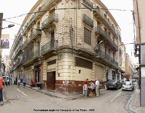 ORAN 2009 pano angle rue Thiers et rue Cavaignac 02 